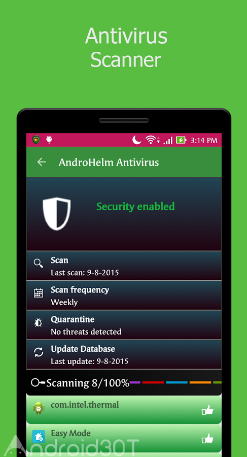 دانلود AndroHelm AntiVirus Security 2.6.7 – گرانترین آنتی ویروس اندروید