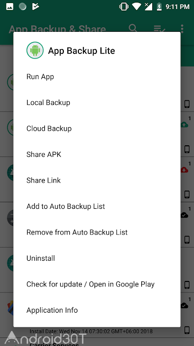 دانلود App Backup & Share Pro 32.0.1 – برنامه پشتیبان گیری و اشتراک برنامه اندروید