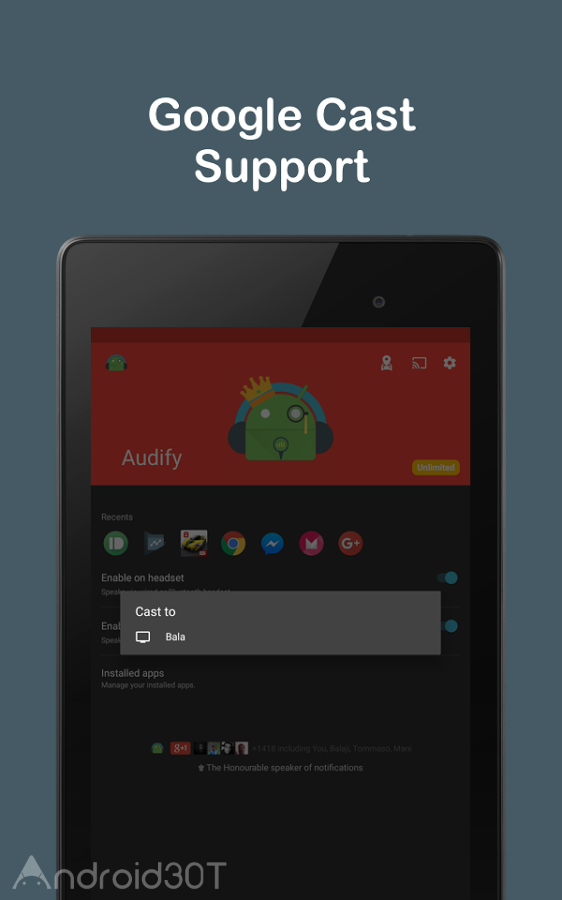 دانلود Audify Notification Reader Premium 2.71 – برنامه مدیریت اعلان اندروید