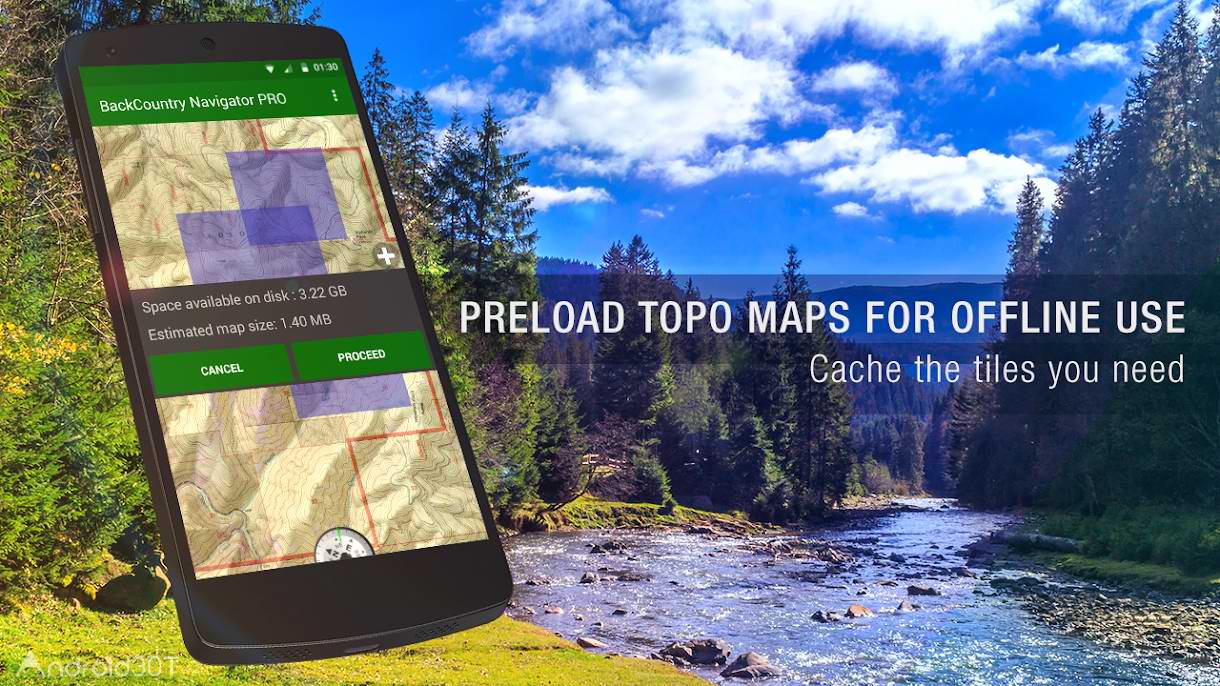 دانلود BackCountry Navigator TOPO GPS 6.8.3 – برنامه مسیریاب و مکان یاب اندروید