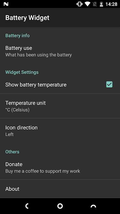 دانلود 2.0 Battery Widget – برنامه مدیریت باتری اندروید