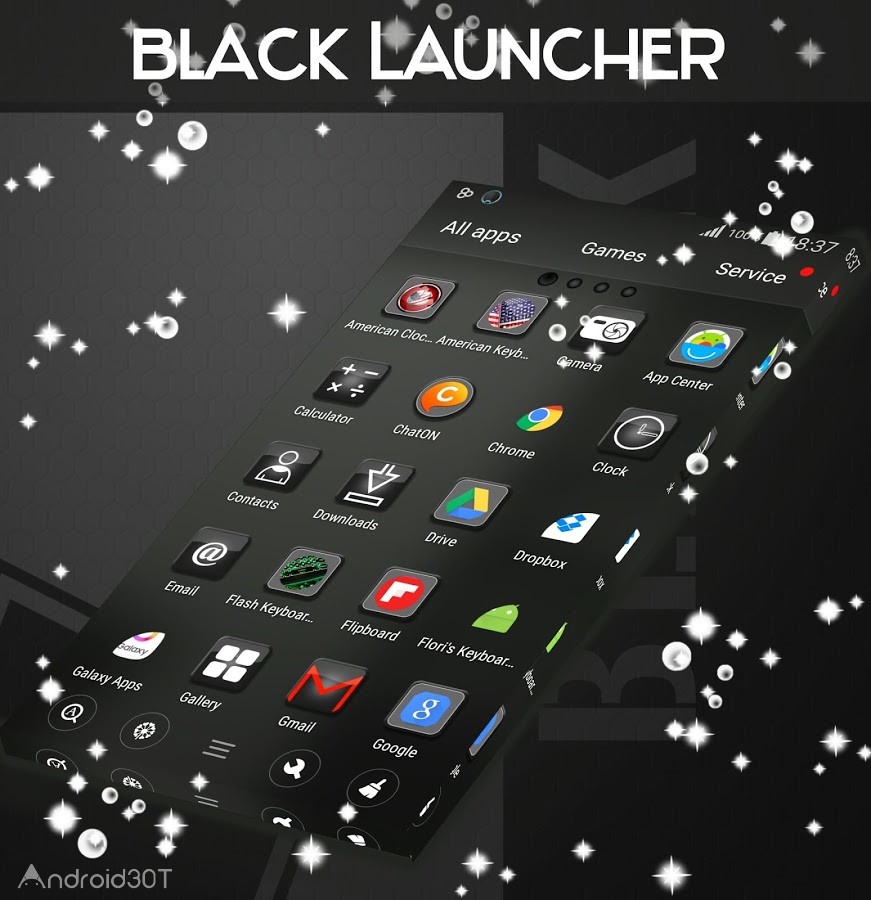 دانلود 1.264.1.83 Black Theme Launcher – مجموعه تم های سیاه و سفید اندروید