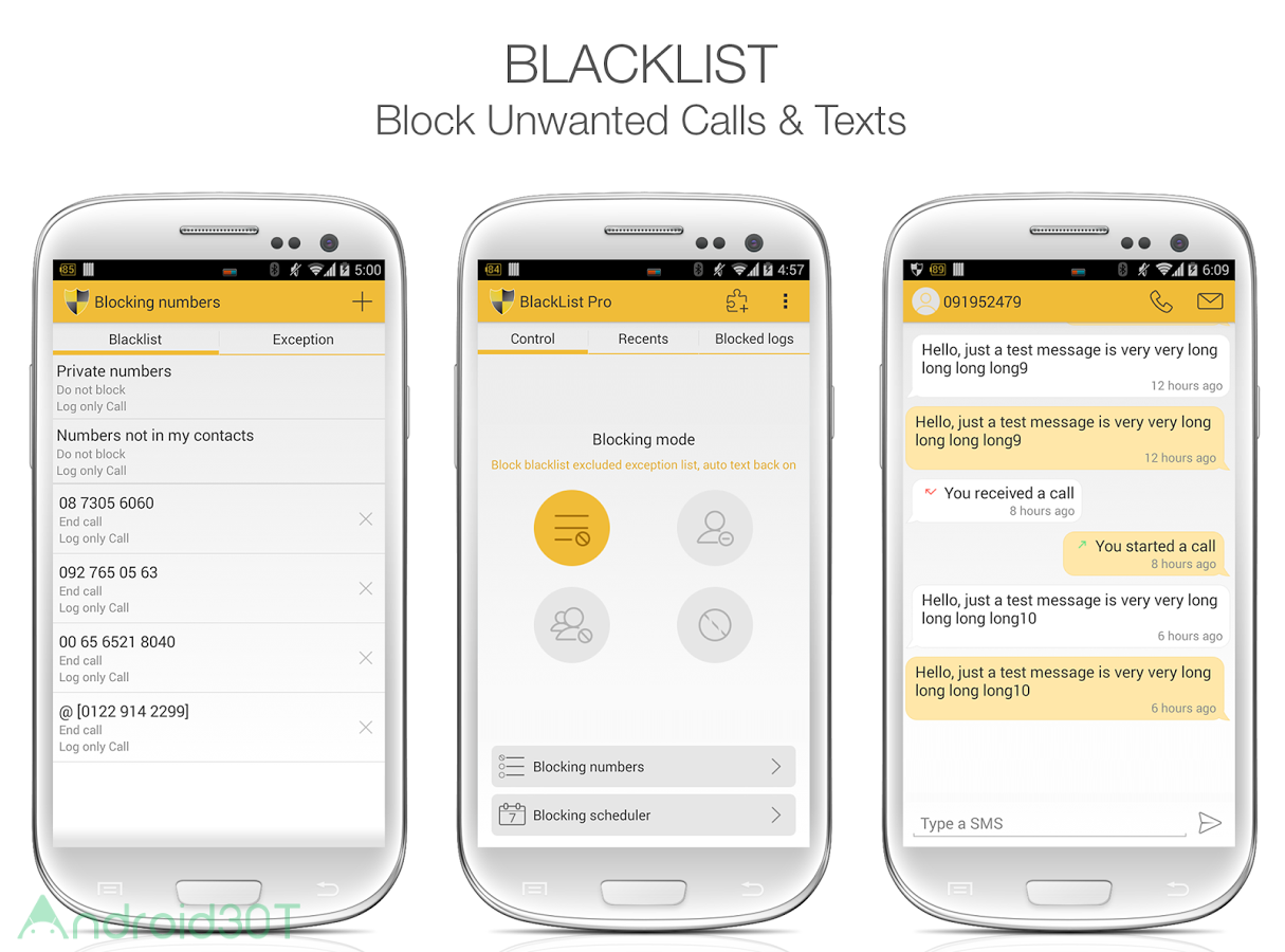 دانلود BlackList Pro 5.0 – برنامه بلک لیست تماس و اس ام اس اندروید