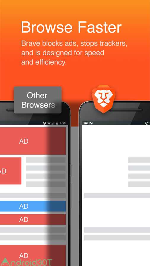 دانلود Brave Browser: Fast AdBlocker 1.34.80 – برنامه مرورگر پرسرعت و ایمن اندروید