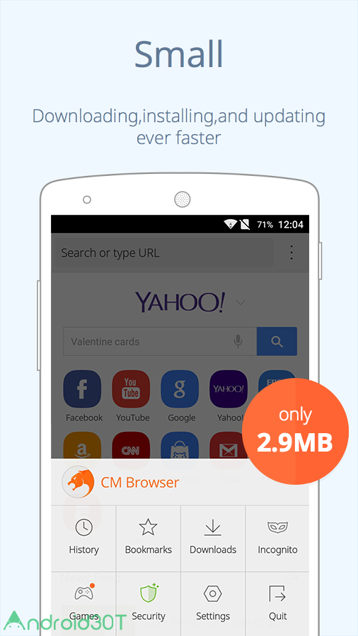 دانلود CM Browser – Fast & Light 5.22.21.0051 – مرورگر قدرتمند سی ام اندروید