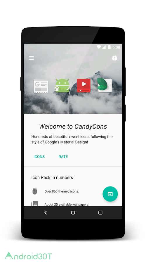 دانلود 2.3.3 CandyCons – Icon Pack – مجموعه آیکون های متفاوت اندروید