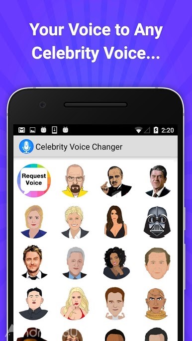 دانلود 1.0.5 Celebrity Voice Changer Lite – برنامه تغییر صدای حرفه ای برای اندروید