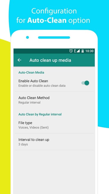 دانلود پاک کننده فایل های واتساپ 2.3.1 Cleaner for WhatsApp‏ اندروید