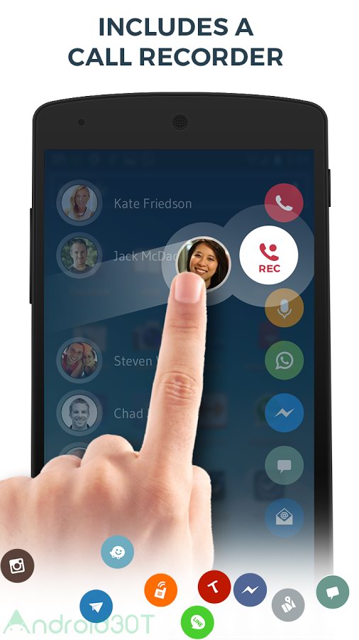 دانلود Contacts Phone Dialer: drupe 3.14.4-Rel – برنامه مدیریت تماس همه کاره اندروید