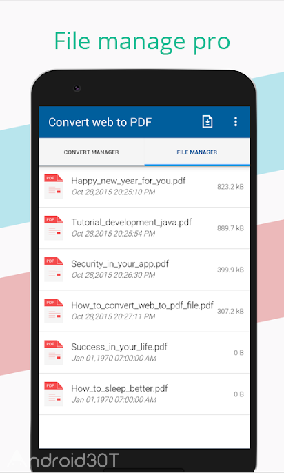دانلود Convert web to PDF 4.8.10 – برنامه تبدیل وب به پی دی اف اندروید