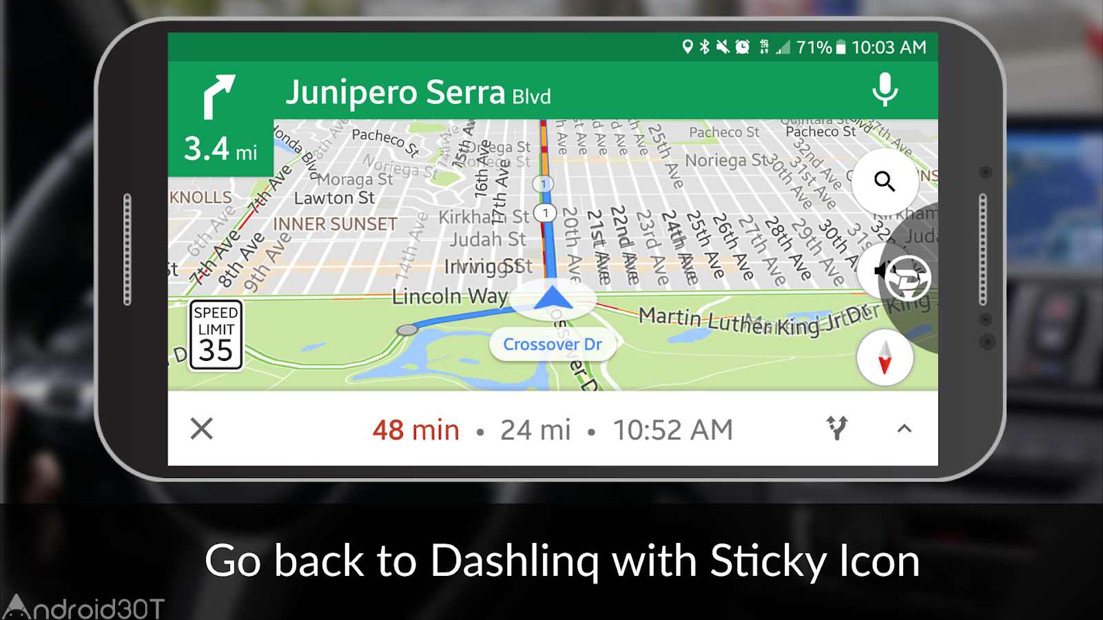دانلود DashLinQ Car Driving Mode 3.2.7.0 – مدیریت اندروید هنگام رانندگی