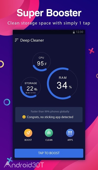دانلود 1.0.2 Deep Cleaner – برنامه بهینه سازی دستگاه اندروید
