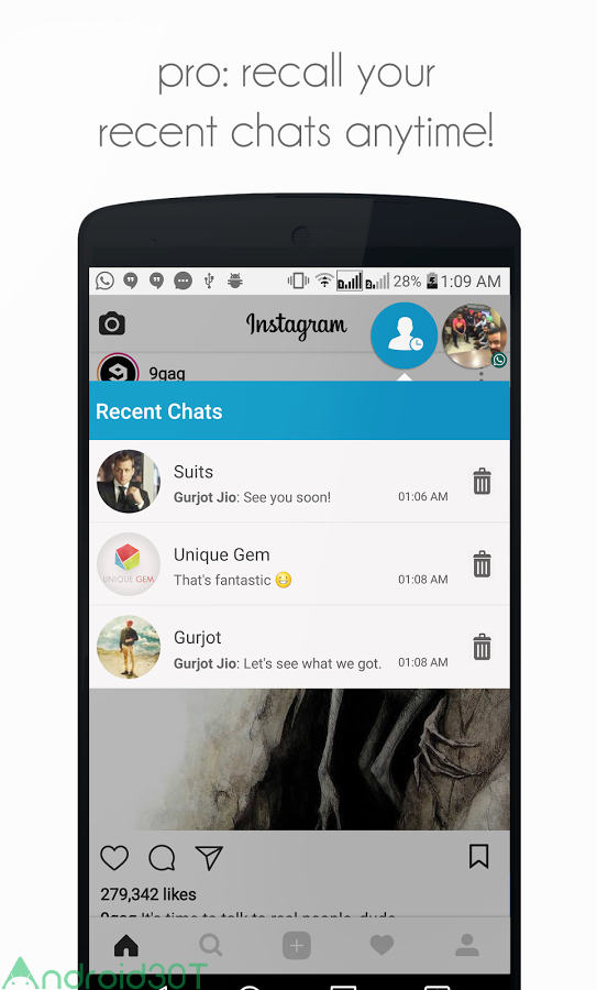 دانلود DirectChat Pro 1.6.9 – برنامه پاسخ دادن سریع به پیام های دریافتی اندروید