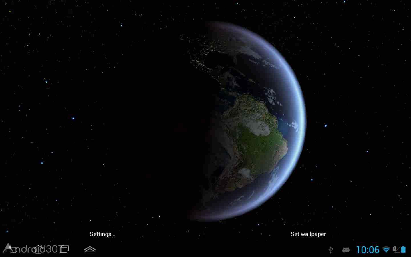 دانلود Earth HD Deluxe Edition 3.5.0 – لایو والپیپر کره زمین اندروید