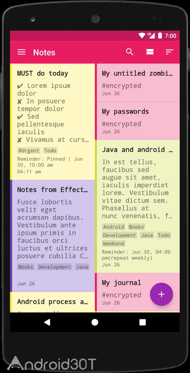 دانلود FairNote Notepad 1.0.97 – برنامه دفترچه یادداشت دیجیتال اندروید