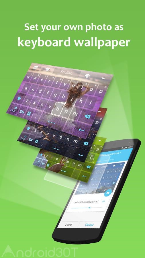 دانلود GO Keyboard 4.11 – کیبورد قدرتمند و زیبای اندروید + فارسی