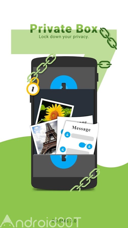 دانلود GO SMS 8.02 – گو اس ام اس اندروید + تم های رایگان