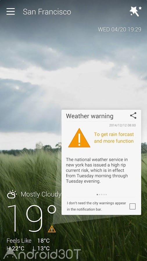 دانلود GO Weather 6.163 – برنامه هواشناسی زیبای گو اندروید