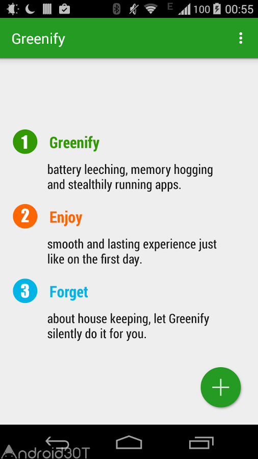 دانلود Greenify 4.7.8 – برنامه بهینه ساز و کاهش چشمگیر مصرف باتری اندروید