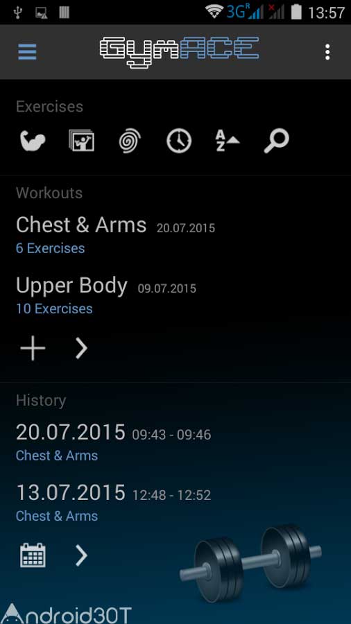 دانلود GymACE Pro: Workout & Body Log 1.3.4 – برنامه آموزش تمرینات ورزشی اندروید