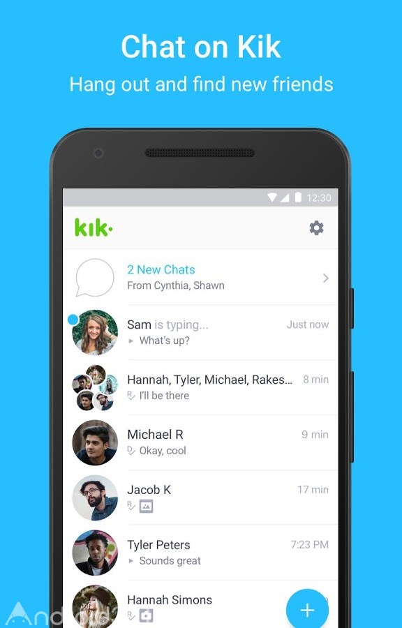 دانلود Kik Messenger 15.31.1.23601 – دانلود کیک مسنجر جدید اندروید