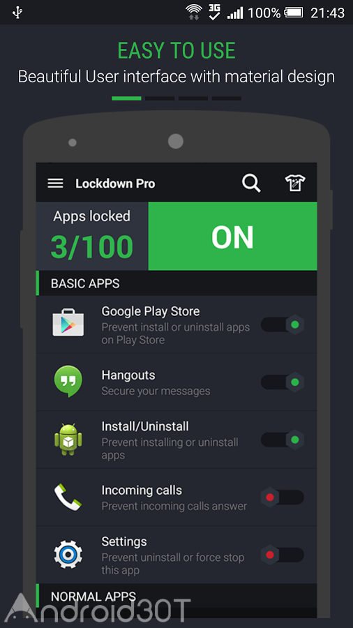دانلود Lockdown Pro – App Lock 1.2.3-2020 – برنامه قفل گذاری برای اندروید