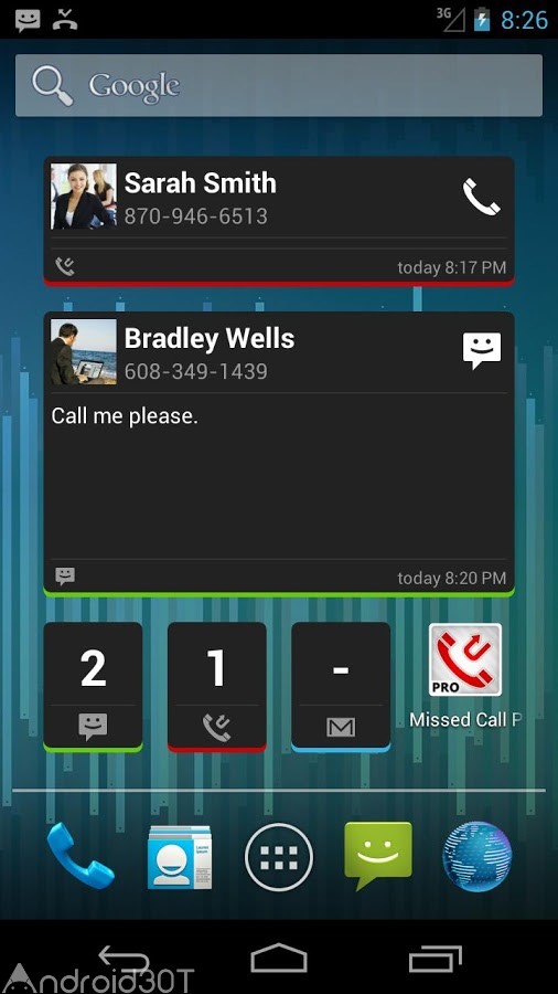 دانلود Missed Call / SMS Reminder Pro 3.5 – برنامه یادآوری پیام ها و تماس های از دست رفته اندروید