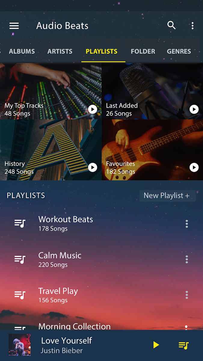 دانلود Audio Beats – Music Player Full 6.7.7 – موزیک پلیر کاربردی برای اندروید