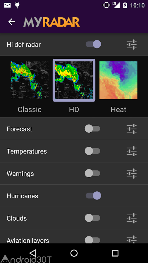 دانلود MyRadar Weather Radar Pro 6.8.7 – رادار هواشناسی اندروید