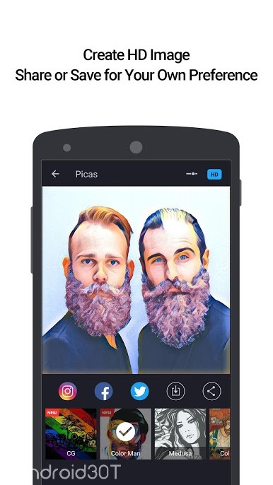 دانلود Picas Art Photo Filter 2.0.3 – نرم افزار ویرایش تصاویر برای اندروید