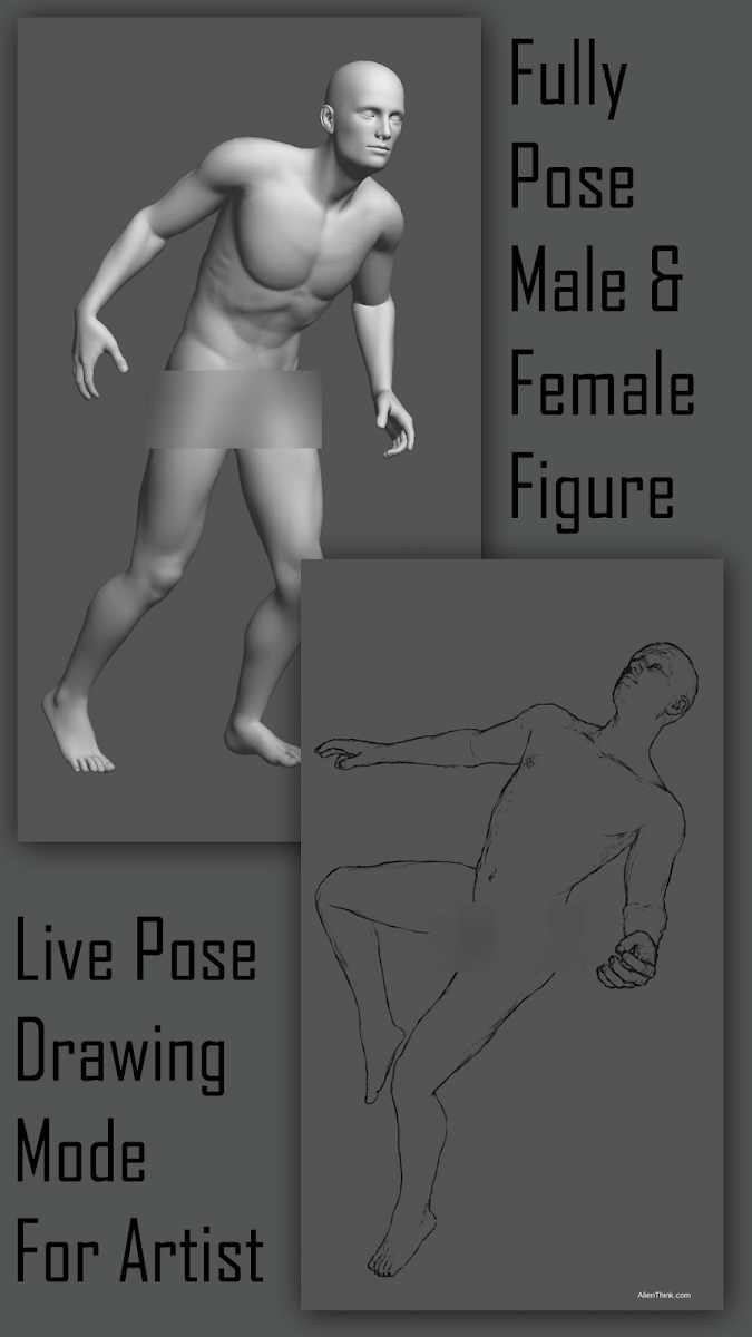 دانلود Pose Tool 3D 6.8.105 – برنامه طراحی 3بعدی بدن انسان اندروید