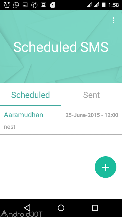 دانلود Scheduled SMS 1.0 – برنامه زمان بندی ارسال پیامک اندروید