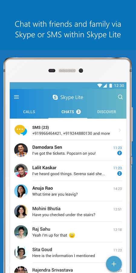 دانلود Skype Lite v1.89.76.1 – اسکایپ لایت، تماس تصویری سریع اندروید