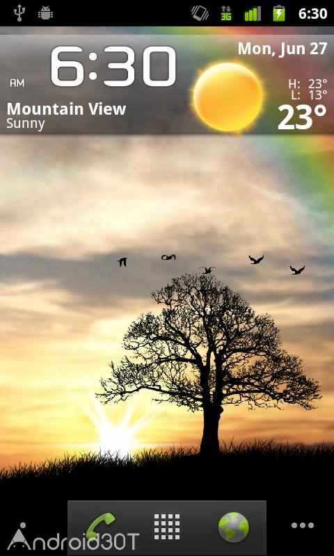 دانلود Sun Rise Live Wallpaper 4.7.4 – لایو والپیپر طلوع خورشید برای اندروید