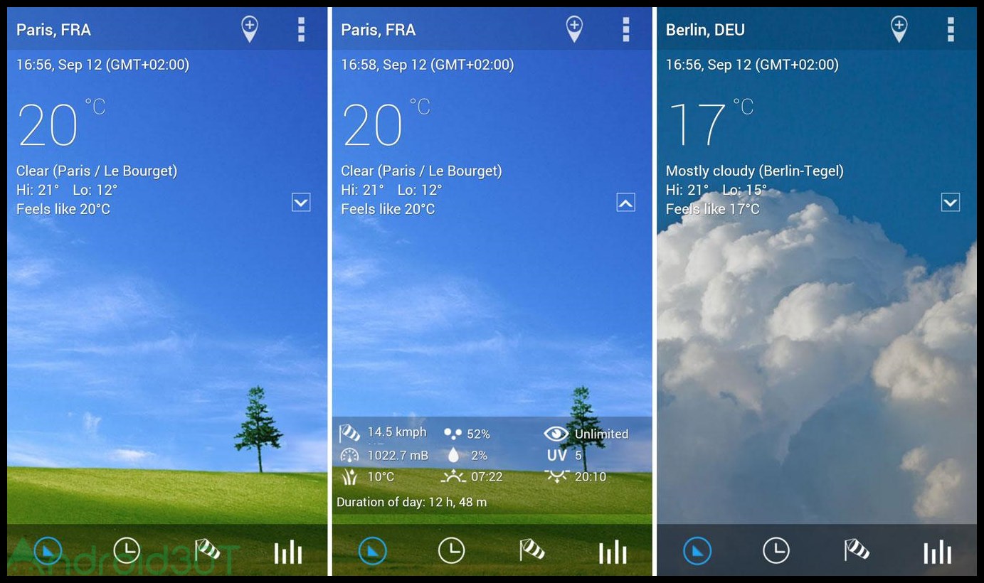 دانلود Transparent clock weather Pro 6.15.5 – تشخیص آب و هوا برای اندروید