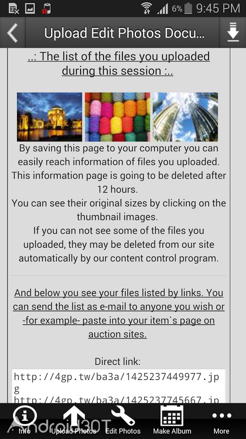 دانلود Upload Edit Photos & Documents 2.0 – برنامه آپلود سنتر اندروید