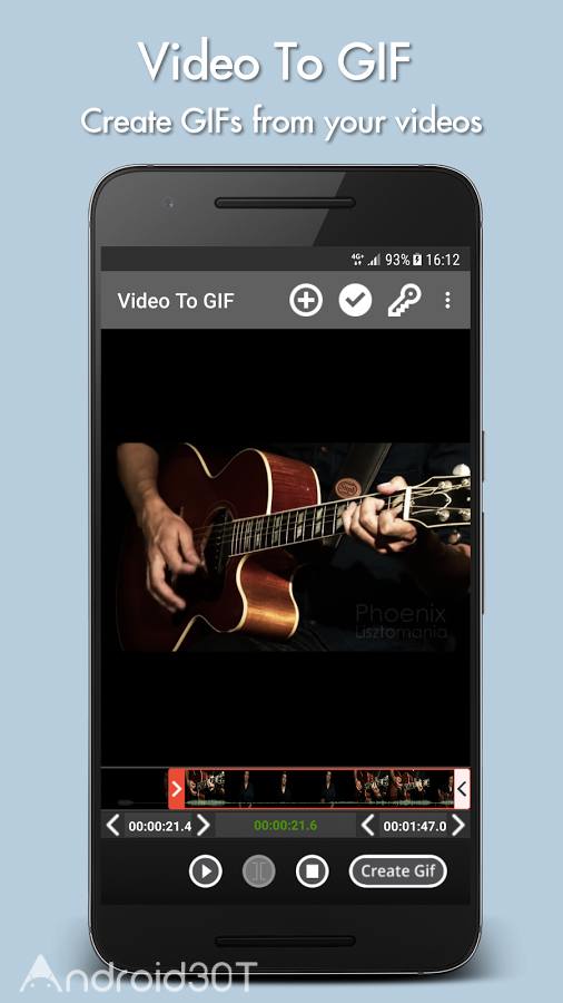 دانلود Video to GIF Full 2.3 – برنامه تبدیل ویدئو به تصویر گیف اندروید
