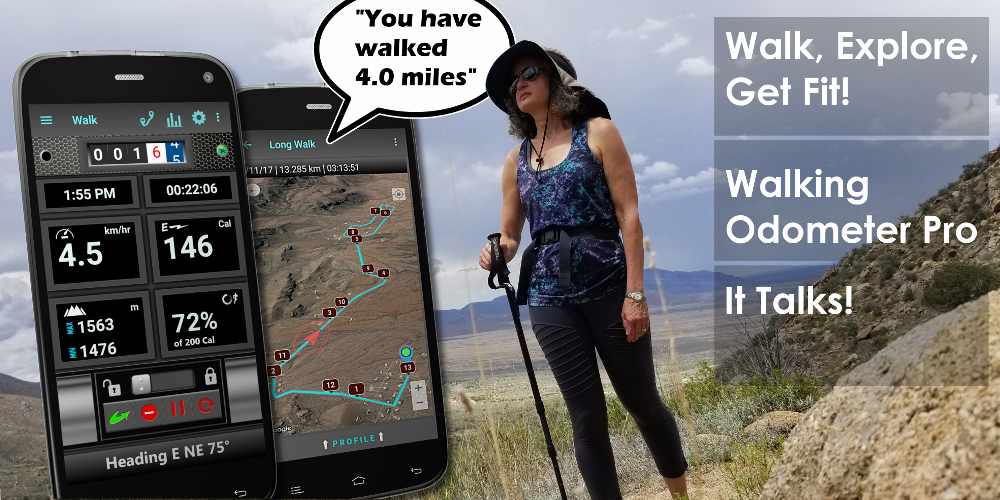دانلود Walking Odometer Pro Premium 1.39 – برنامه پیاده روی و تناسب اندام اندروید