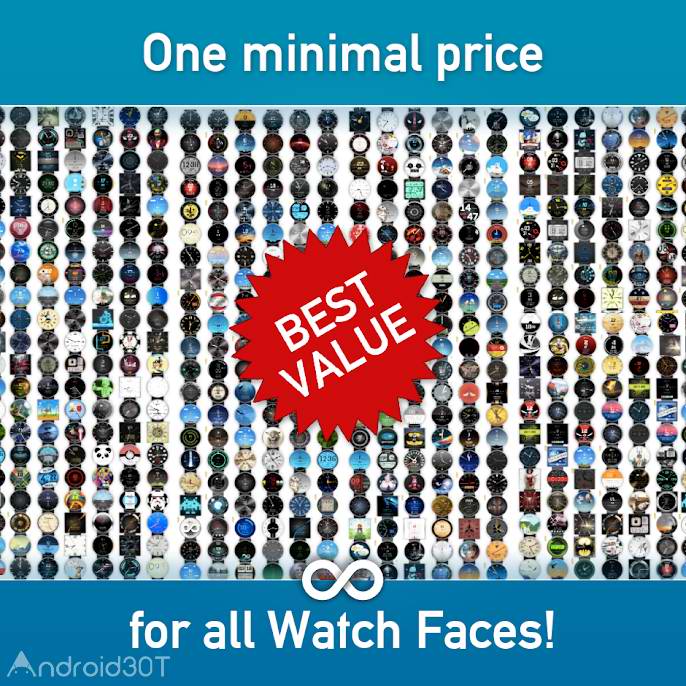 دانلود Watch Face Minimal & Elegant 3.8.5.050 – برنامه ساعت های هوشمند اندروید