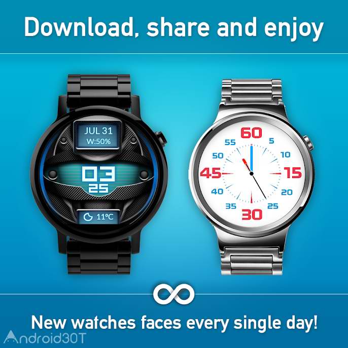 دانلود Watch Face Minimal & Elegant 3.8.5.050 – برنامه ساعت های هوشمند اندروید