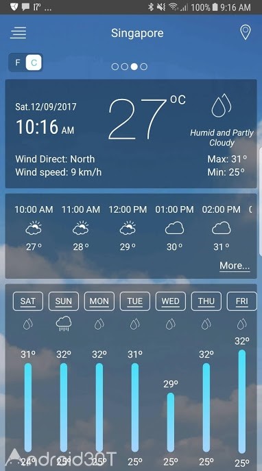 دانلود Weather App Pro 1.2 – برنامه هواشناسی پرامکانات اندروید