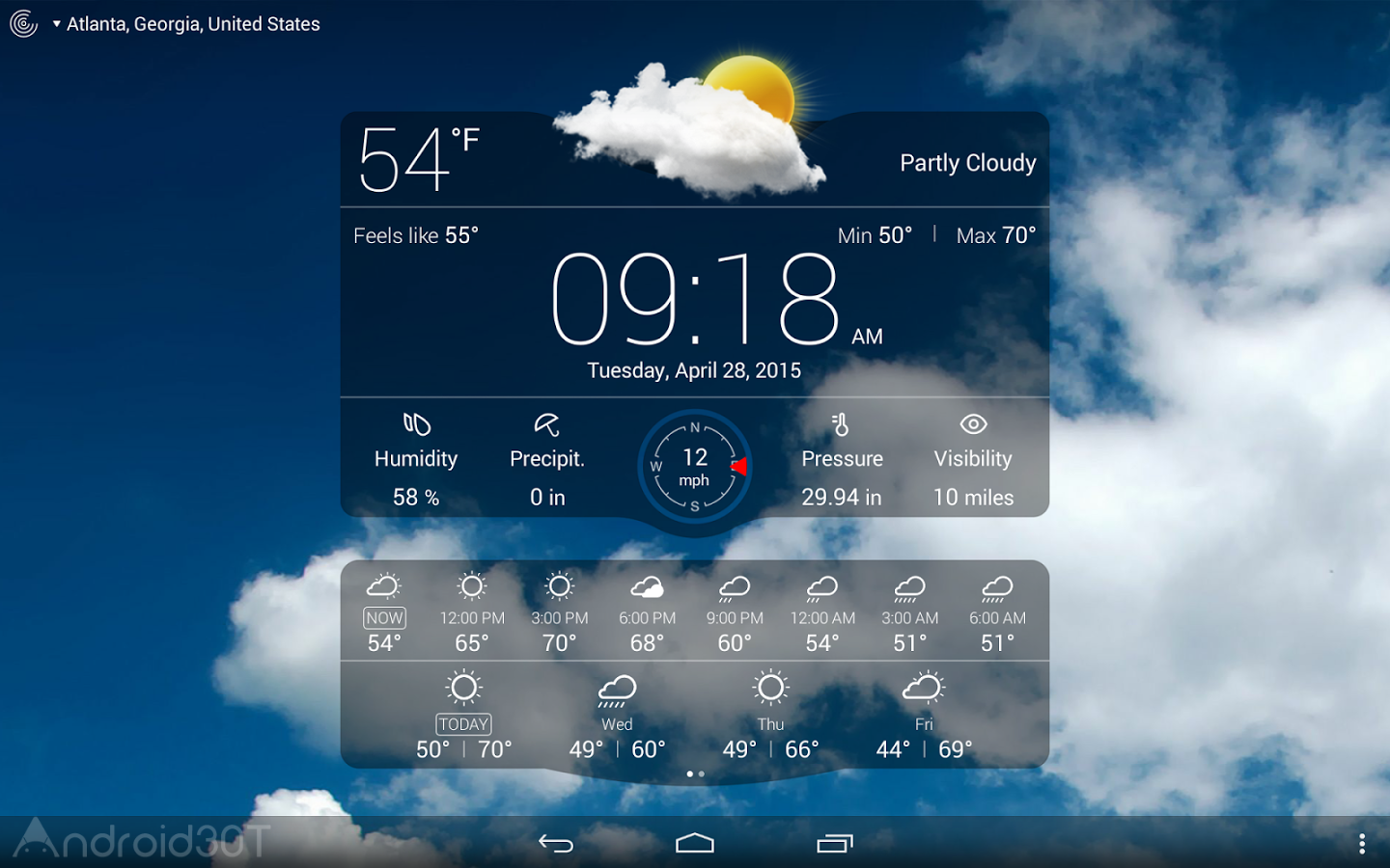 دانلود Weather Live 7.4.0 – برنامه هواشناسی زیبای اندروید!