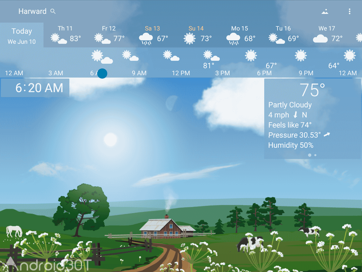 دانلود YoWindow Weather 2.36.6 – برنامه هواشناسی زیبای اندروید