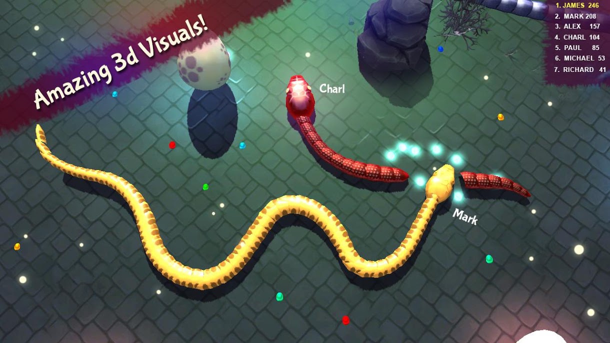 دانلود 3D Snake . io 3.7 – بازی مار سه بعدی برای اندروید