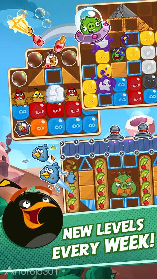 دانلود Angry Birds Blast 2.3.7 – بازی پازلی انفجار پرندگان خشمگین اندروید