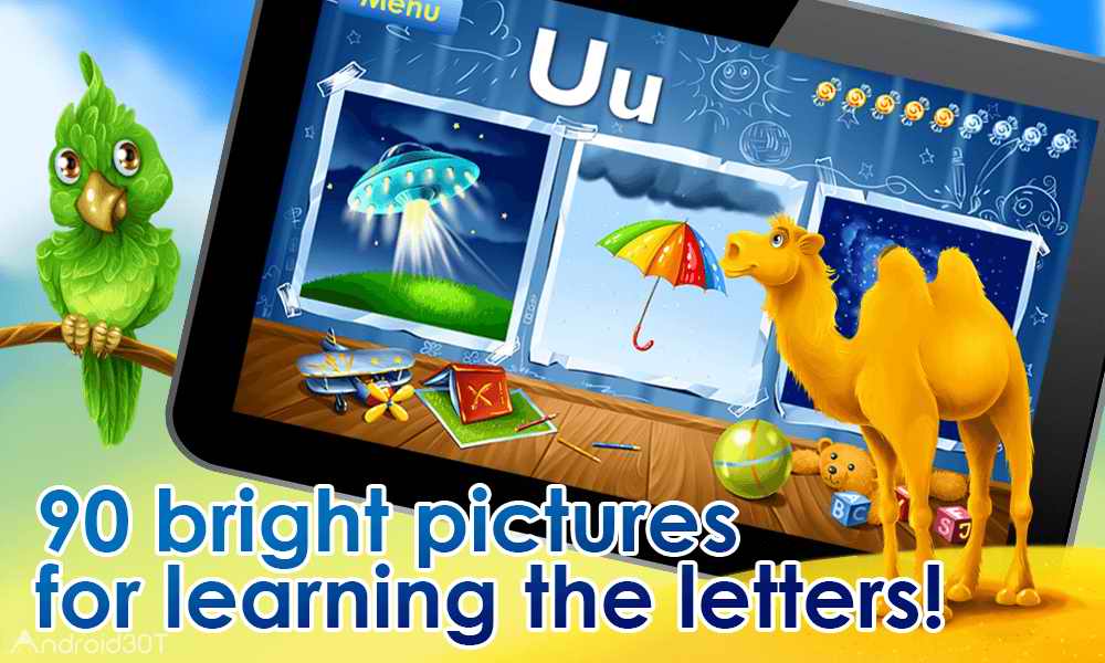دانلود ABCD for Kids 1.3.2‏ – بازی آموزش حروف انگلیسی اندروید