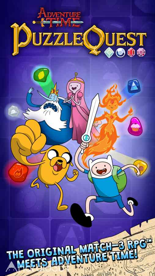 دانلود Adventure Time Puzzle Quest 2.00 – بازی پازلی وماجراجویی متفاوت اندروید