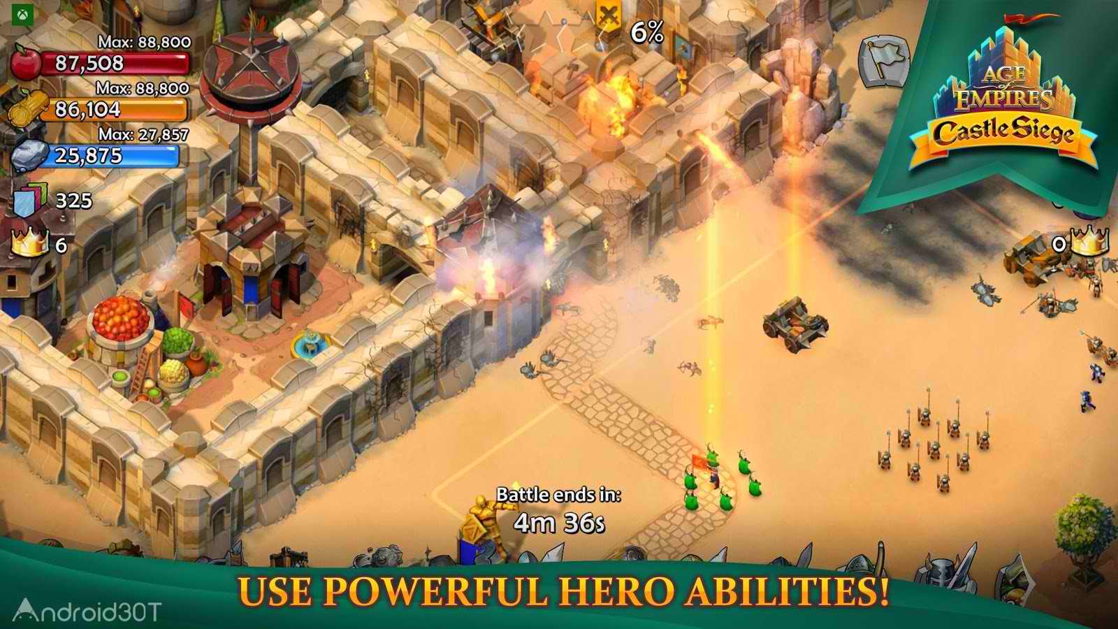 دانلود Age of Empires: Castle Siege 1.26.235 – بازی استراتژیک نبرد فرماندهان اندروید