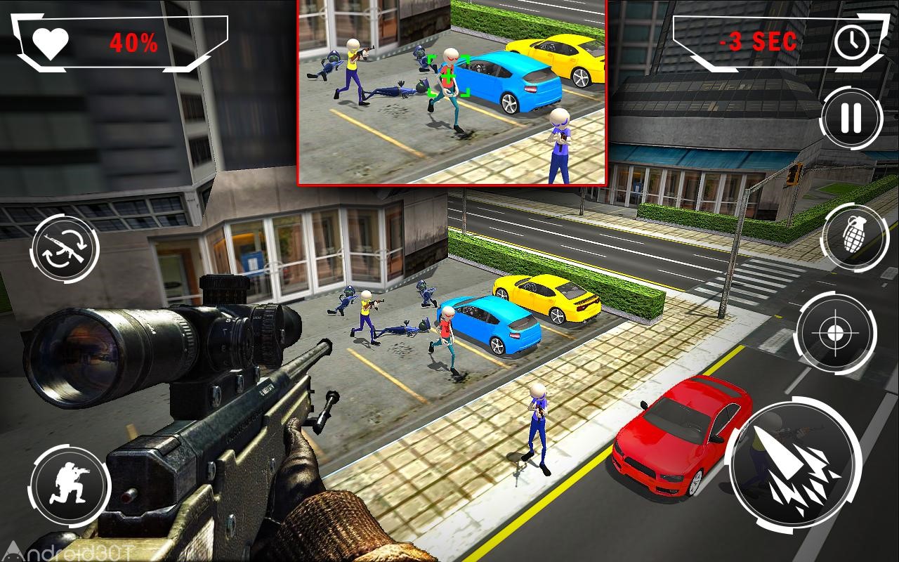 دانلود American Monster vs Stickman Sniper Modern Combat 1.1.2 – بازی اکشن اندروید