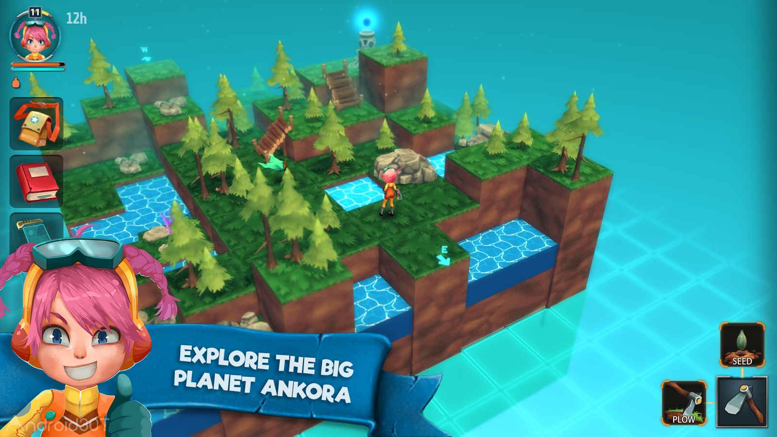 دانلود Ankora, craft and blocks planet 1.3.9 – بازی ماجراجویی آنکورا اندروید